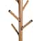 Honey Can Do 70&#x22; Brown &#x26; Black Freestanding Coat Rack with Tree Design &#x26; Accessory Tray